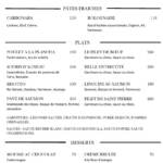 Menu La Sonate Marrakech June 2023 113420